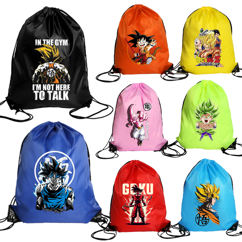 Outdoor Sport Backpack - Dragons Ball Drawstring Bags Goku Anime