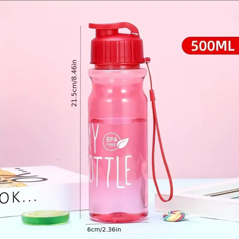 1pc 500ML Transparent Flip Top - Outdoor Sport Field ulasan dan harga
