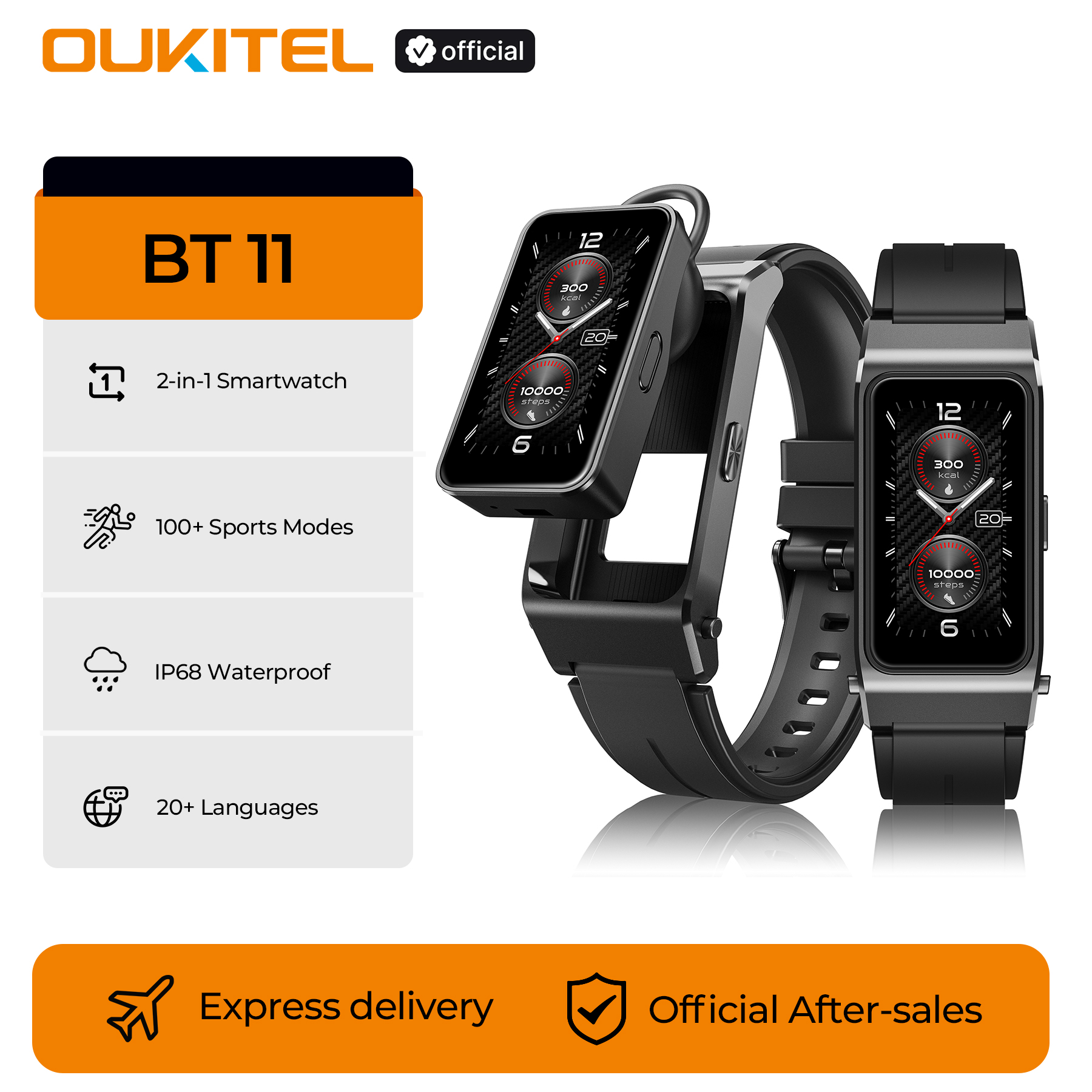 OUKITEL BT11 Smartwatch Blueto - Outdoor Sport Smart Watch ulasan dan harga