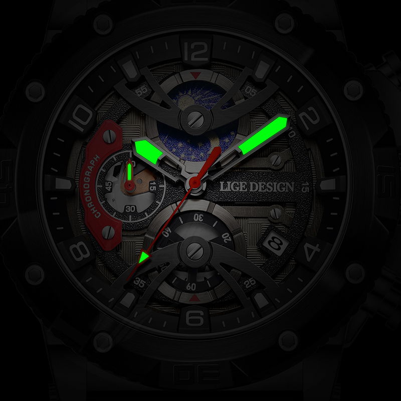 LIGE Top Brand Luxury Men Watc - Outdoor Sport Smart Watch ulasan dan harga