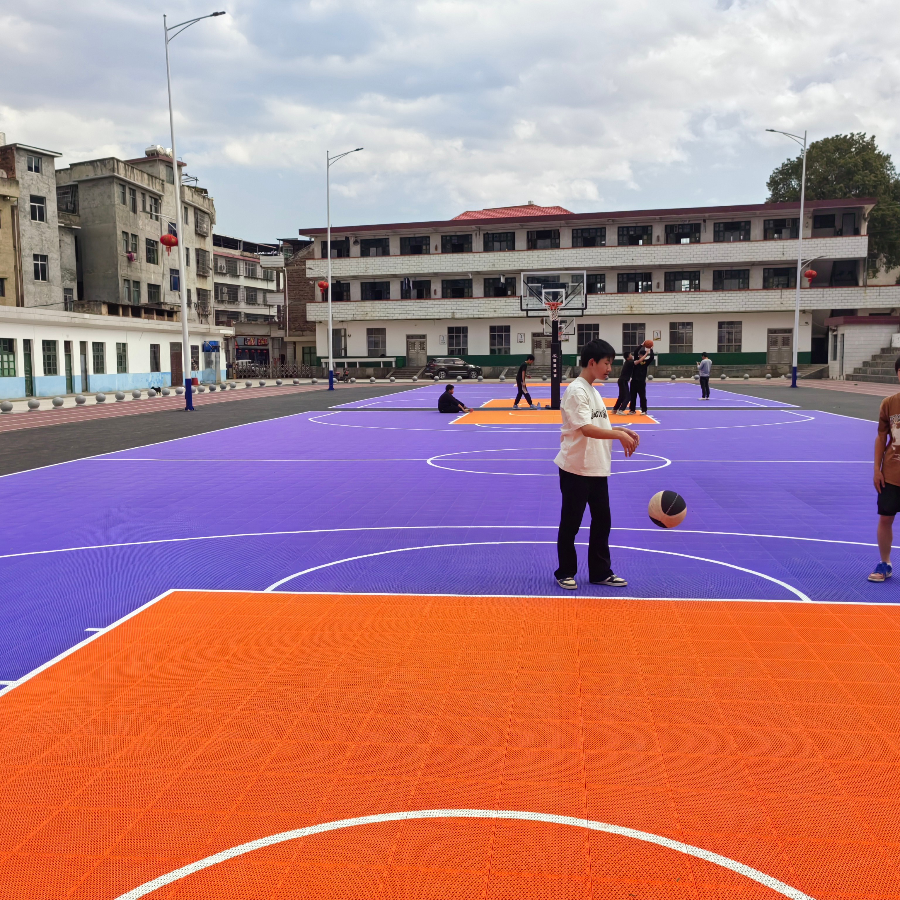 Modern Outdoor Sport Court Til - Outdoor Sport Floor Tiles ulasan dan harga