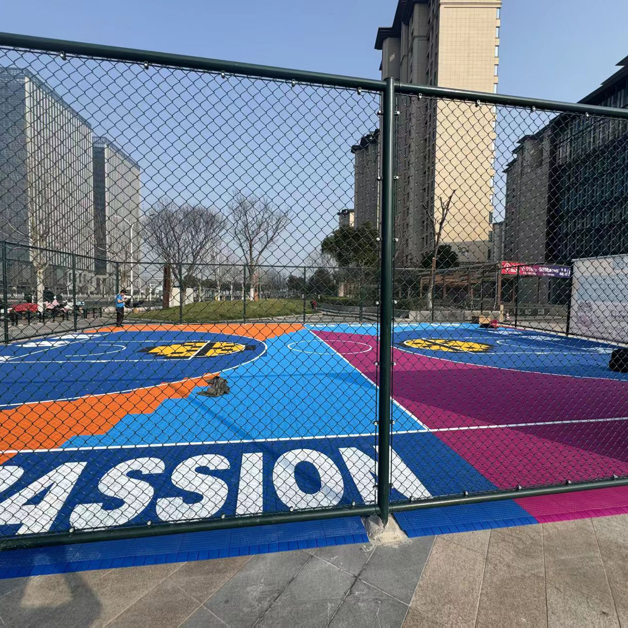 Modern Outdoor Sport Court Til - Outdoor Sport Floor Tiles ulasan dan harga
