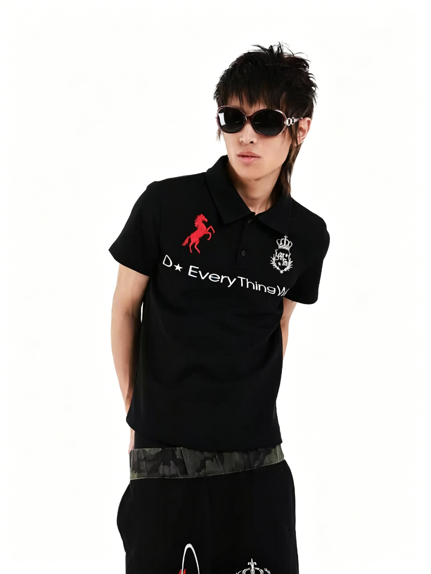 War Horse Original Print Doubl - Polo Shirt Equestrian ulasan dan harga