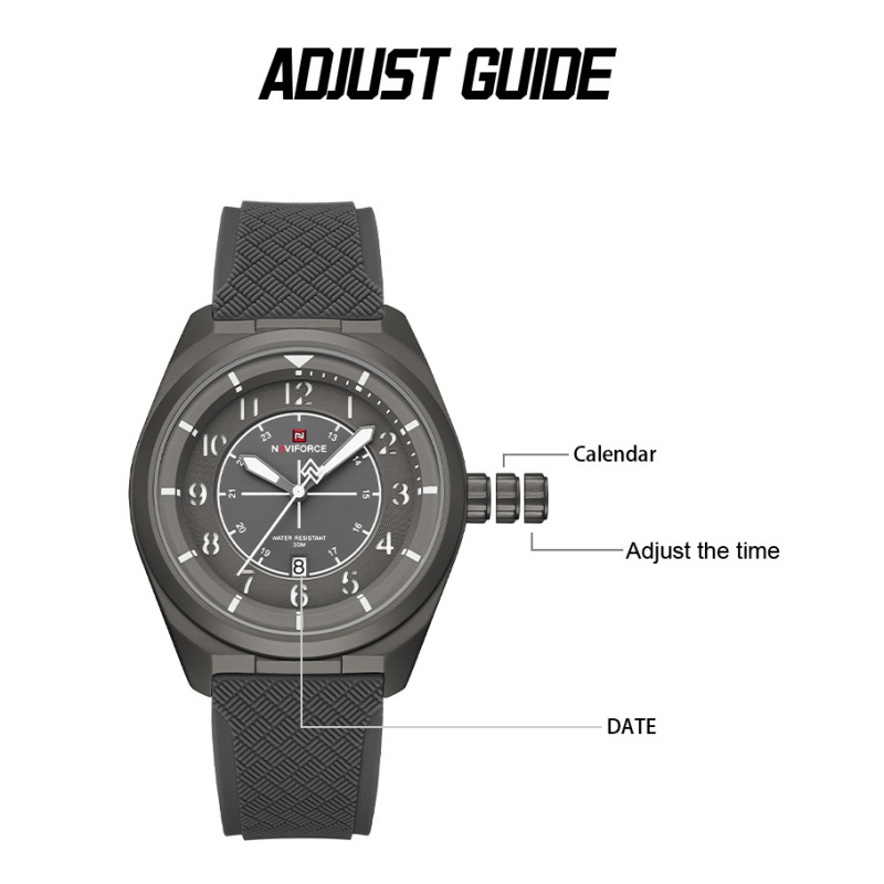 NAVIFORCE Men Quartz Calendar  - Outdoor Sport Smart Watch ulasan dan harga