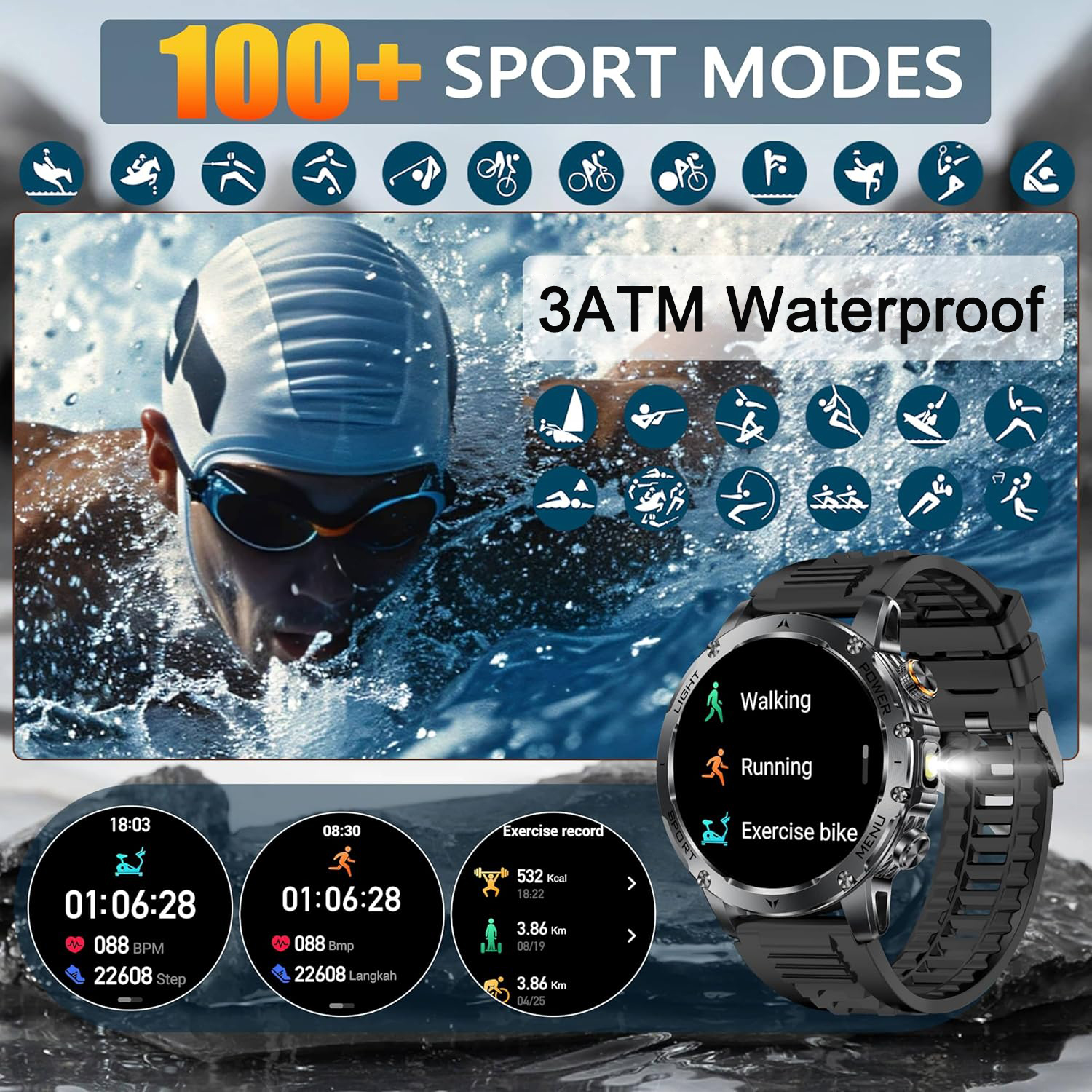 New AK87 1000mAh Battery Men O - Outdoor Sport Day ulasan dan harga