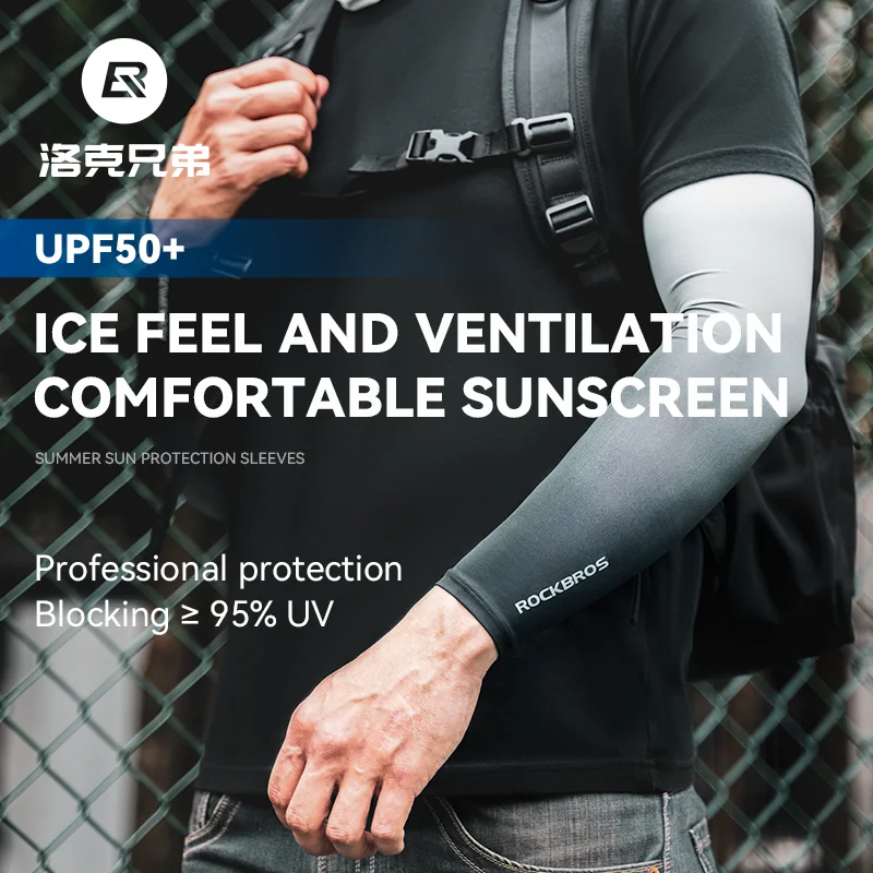 ROCKBROS Arm Sleeves Ice Silk  - Outdoor Sport Field ulasan dan harga