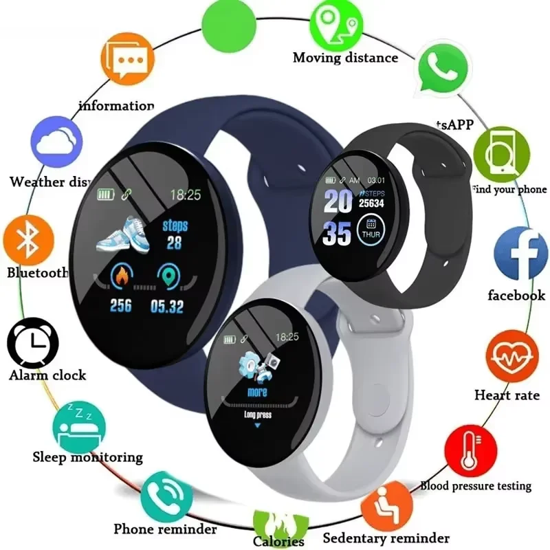 Children D18 Smartwatch Square - Outdoor Sport Smart Watch ulasan dan harga