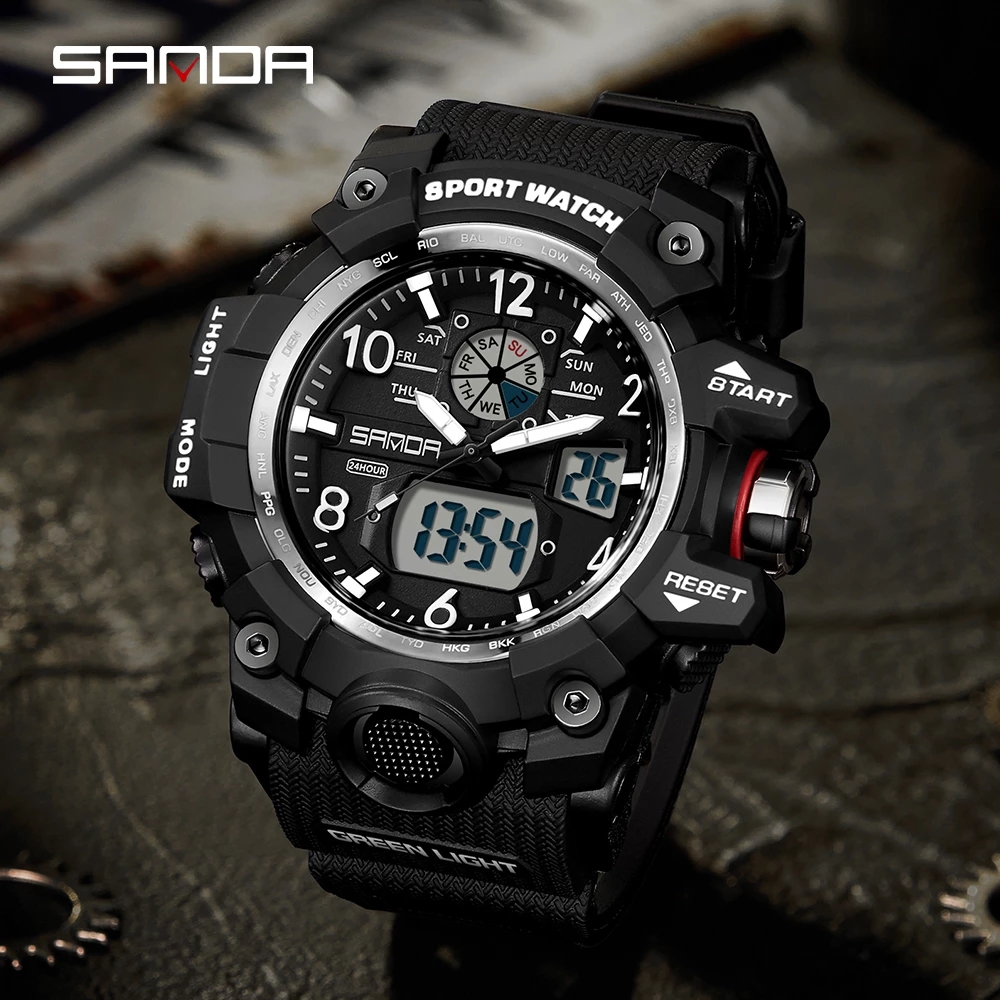 SANDA 30169 Top Sports Men's W - Outdoor Sport Smart Watch ulasan dan harga