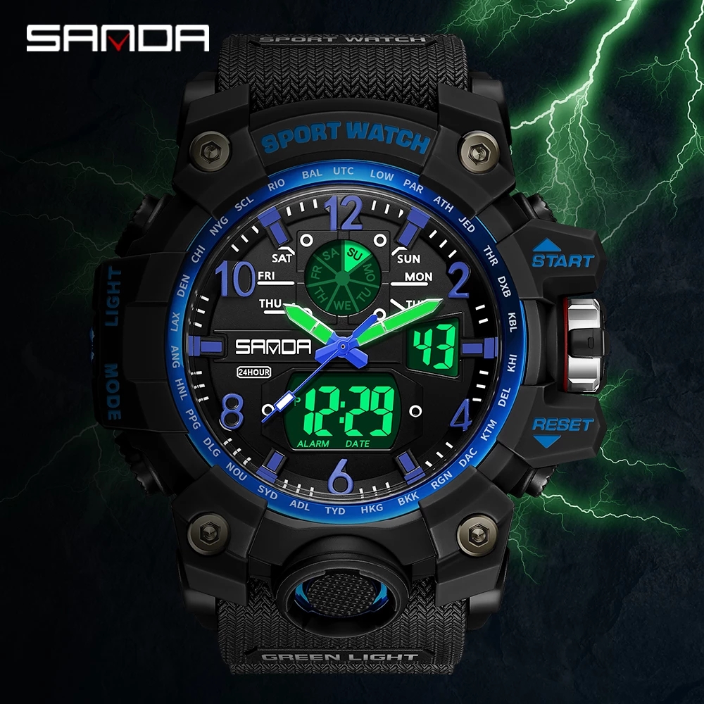 SANDA 30169 Top Sports Men's W - Outdoor Sport Smart Watch ulasan dan harga