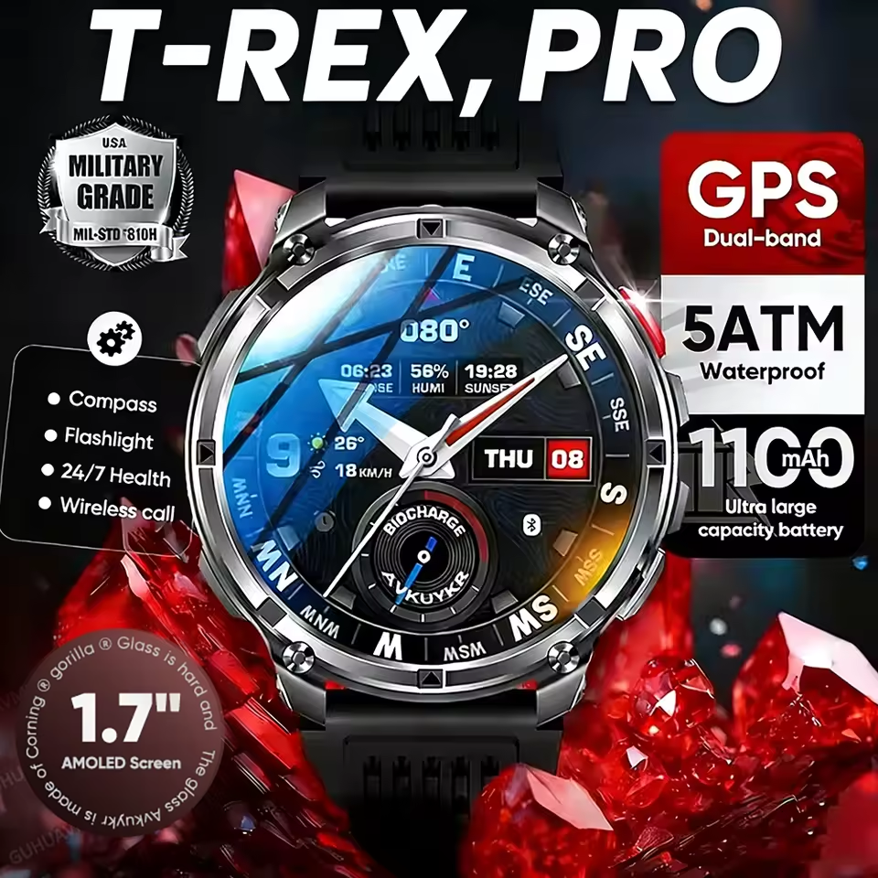 2026 New T-Rex3 Pro 1100mAh Ba - Outdoor Sport Smart Watch ulasan dan harga