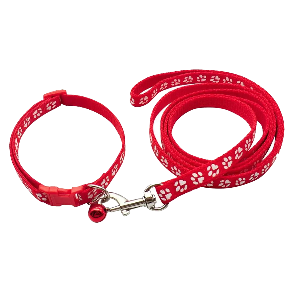 Dog Paw Print Pet Traction Rop - Headcollar Rope Set ulasan dan harga