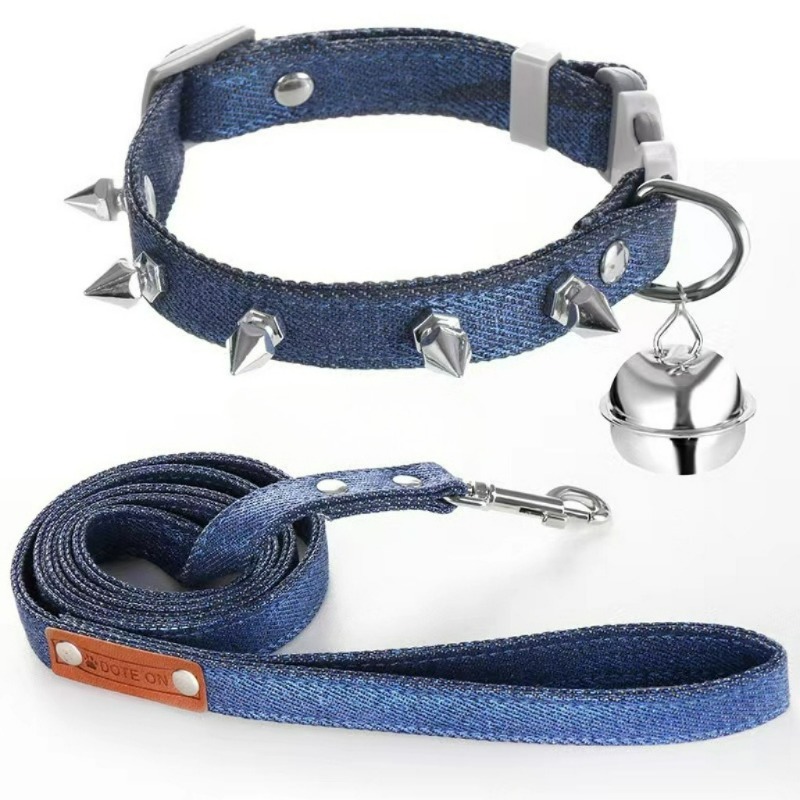 Rivet Pet Anti-Bite Denim Spik - Headcollar Rope Set ulasan dan harga