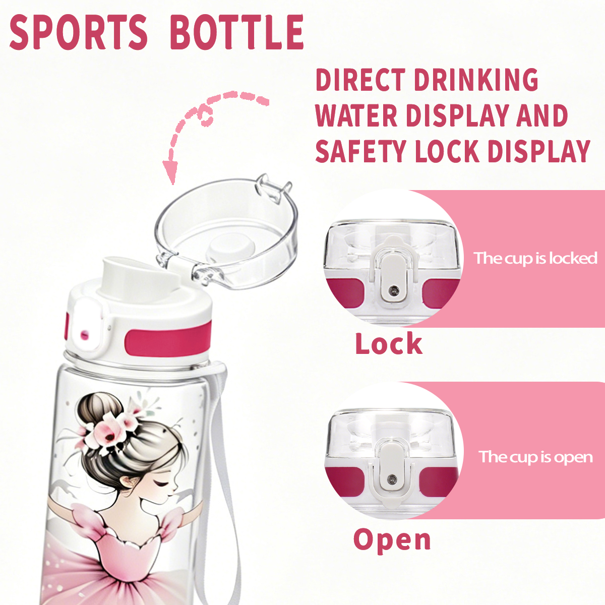 Ballerina Print 1000ml Sports  - Outdoor Sport Field ulasan dan harga