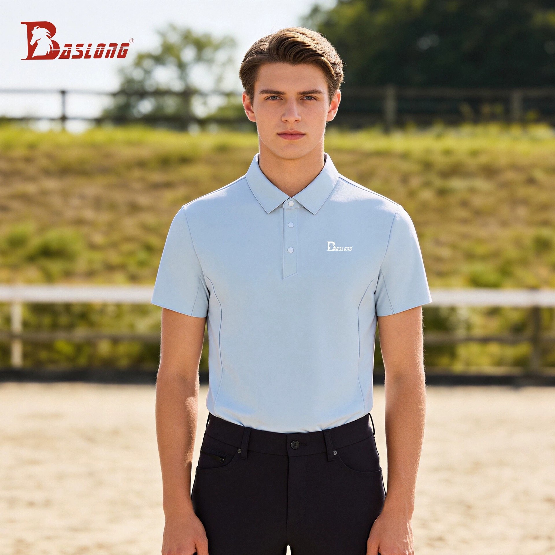 Baslong Equestrian Quick-dry P - Polo Shirt Equestrian ulasan dan harga