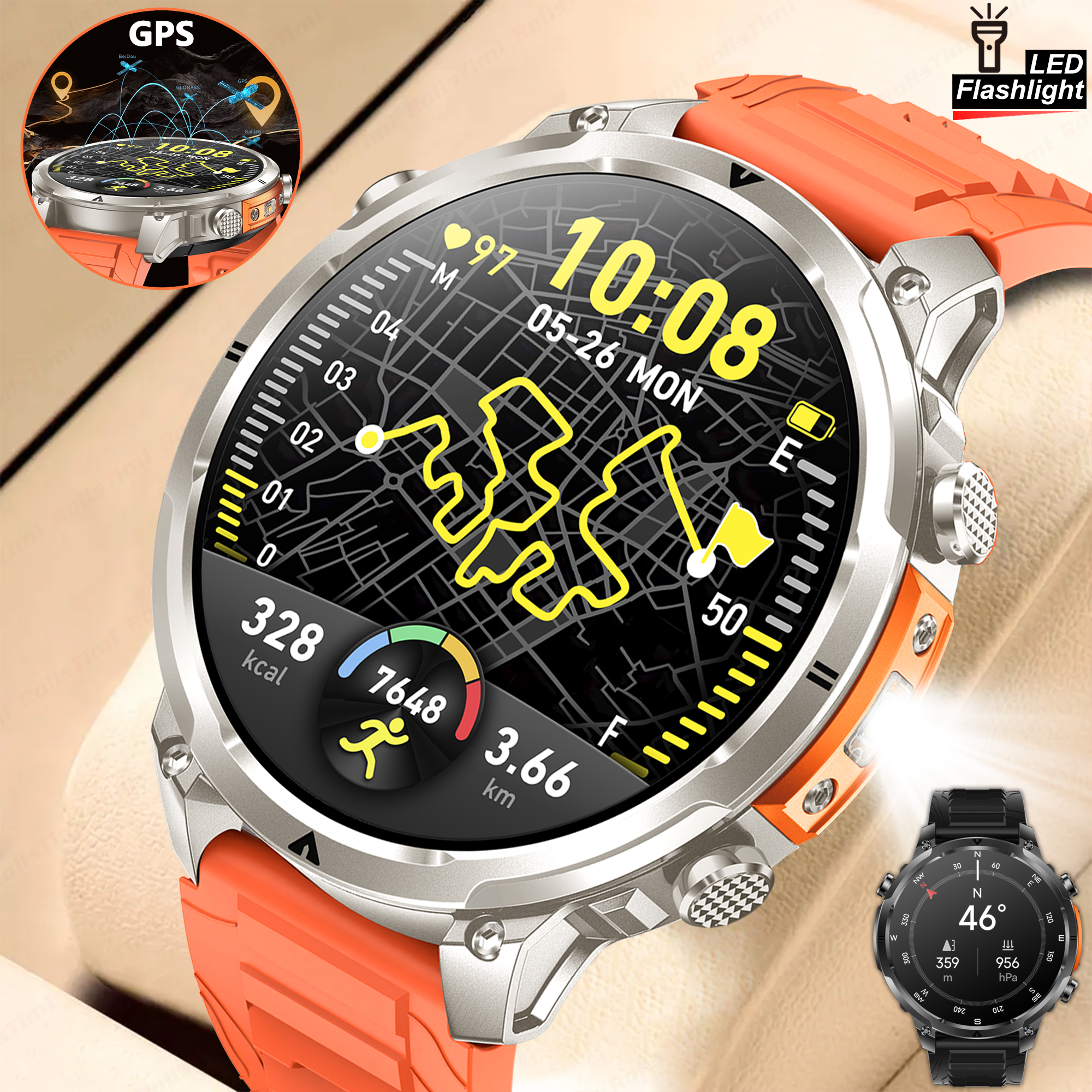 Outdoor GPS Sports Smart Watch - Outdoor Sport Smart Watch ulasan dan harga