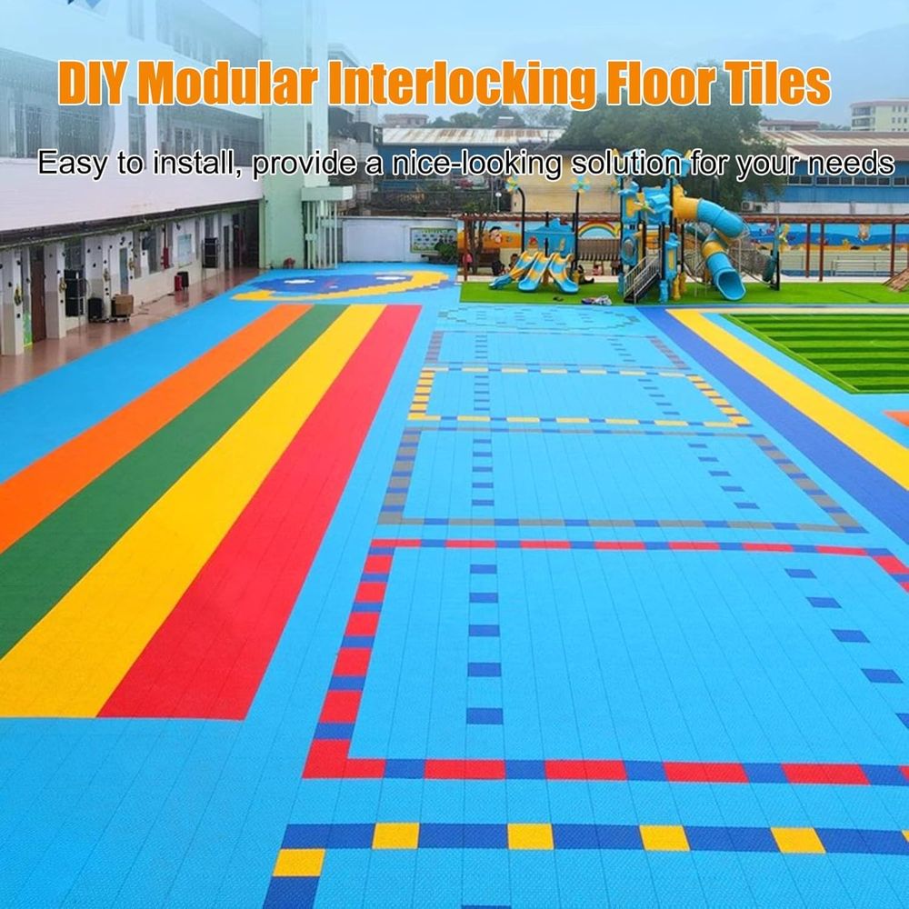 12 Outdoor Interlocking Floor  - Outdoor Sport Floor Tiles ulasan dan harga