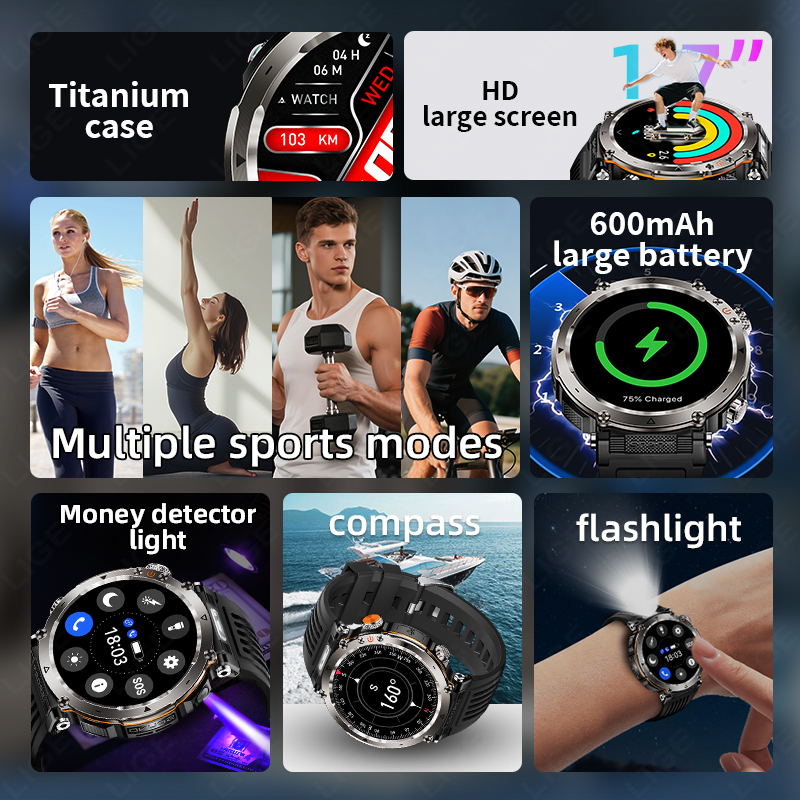 New Military Outdoor Smartwatc - Outdoor Sport Smart Watch ulasan dan harga