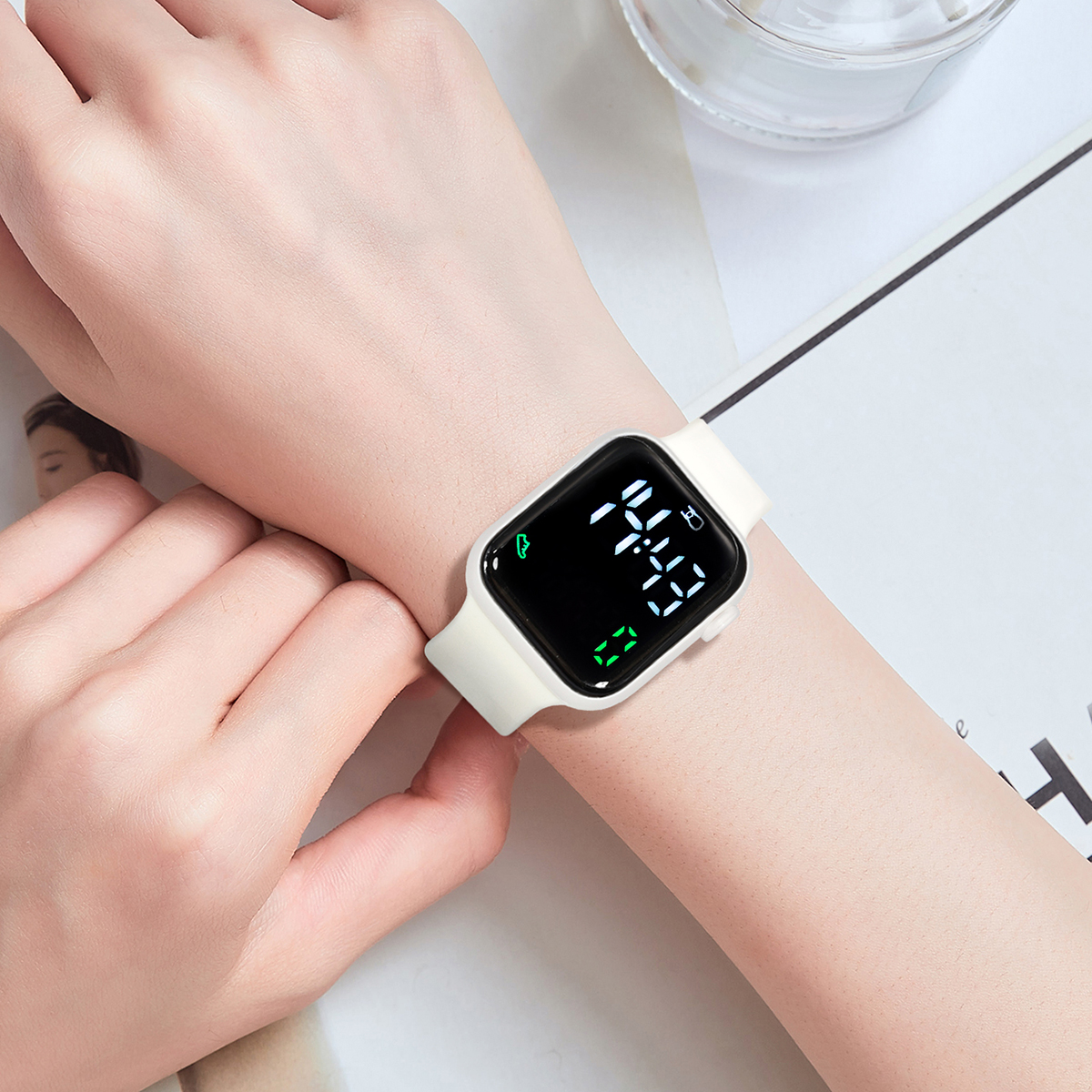 New 2PCS Student Minimalist Sm - Outdoor Sport Smart Watch ulasan dan harga