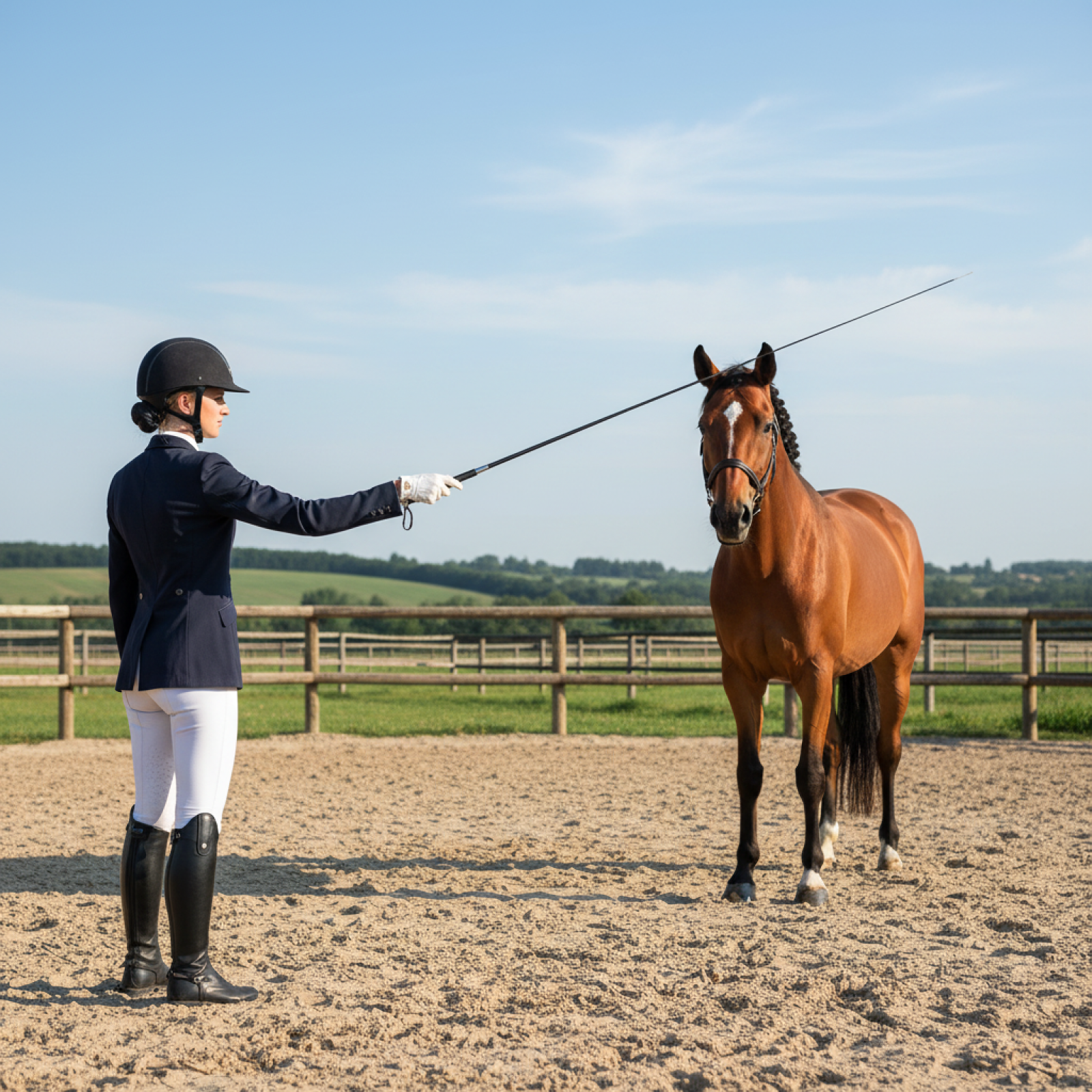 Horse Riding Crop Equestrian R - Riding Crop Dressage ulasan dan harga
