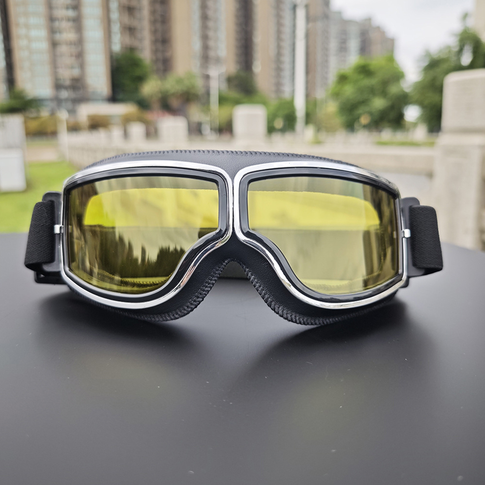 Newest -Style Leather Goggles  - Outdoor Sports Store ulasan dan harga