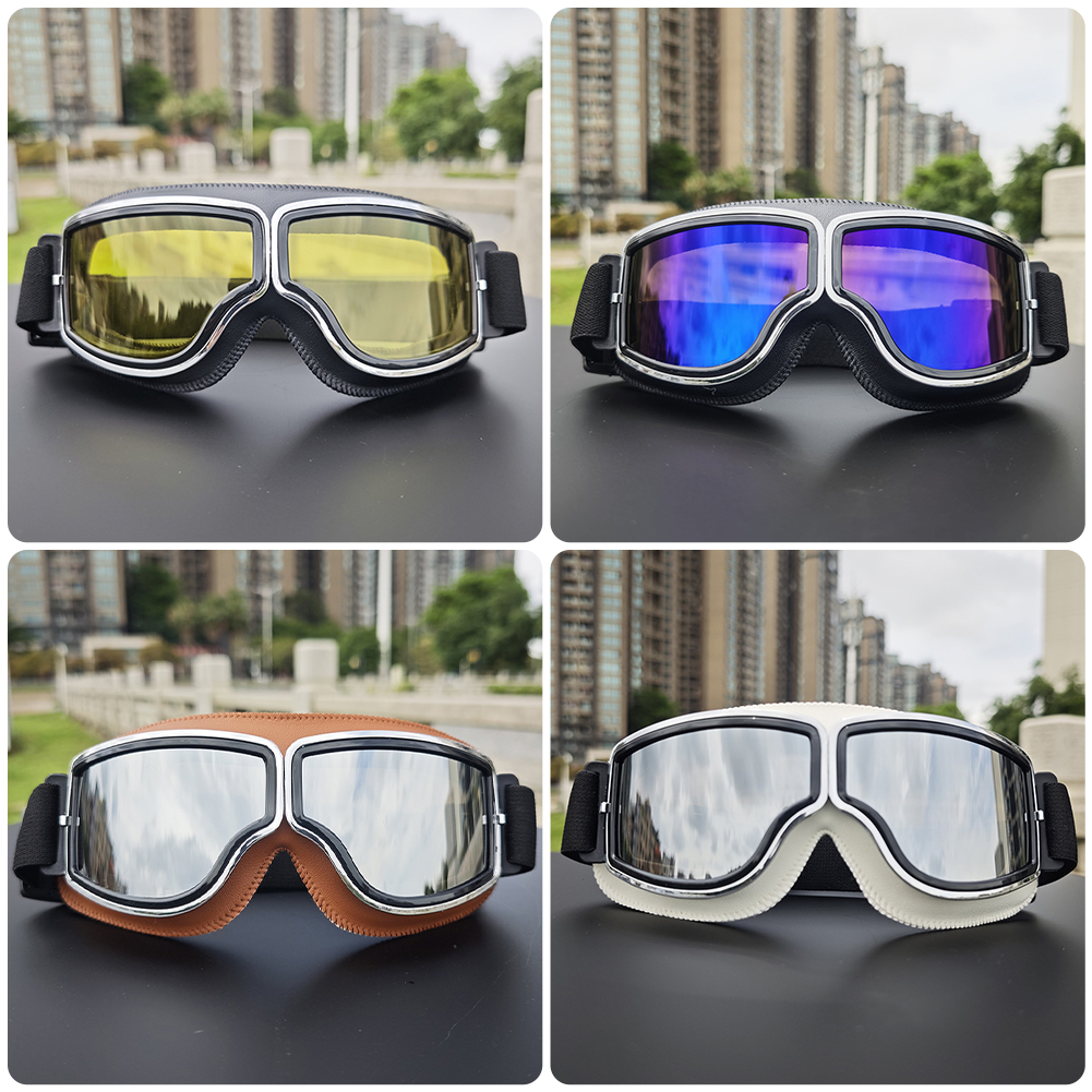 Newest -Style Leather Goggles  - Outdoor Sports Store ulasan dan harga