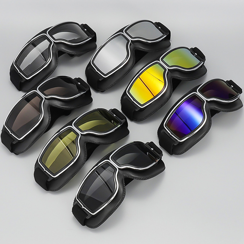 Newest -Style Leather Goggles  - Outdoor Sports Store ulasan dan harga