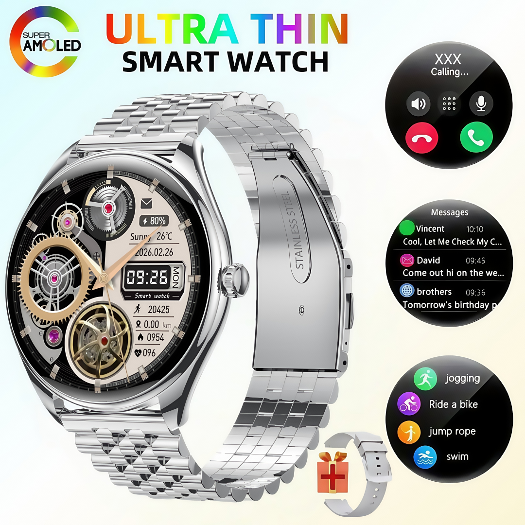 MT55 Smart Watch 1.43 Inch Amo - Outdoor Sport Day ulasan dan harga