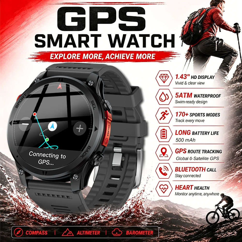 2026New Outdoor GPS Smart Watc - Outdoor Sport Day ulasan dan harga